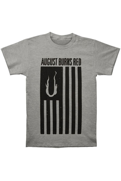 AUGUST BURNS RED Flag Heather Grey - T-Shirt