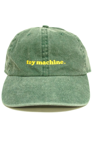 TOY MACHINE TMS18CP28 PIGMENT SIX PANEL CAP GREEN