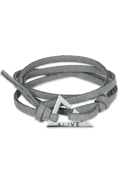 ALIVE TRIANGLE BRACELET Gray/Silver