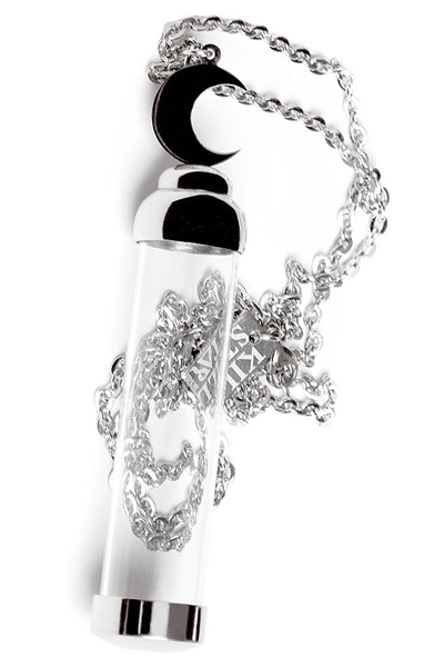 KILL STAR CLOTHING MOON GLASS VIAL NECKLACE [S]