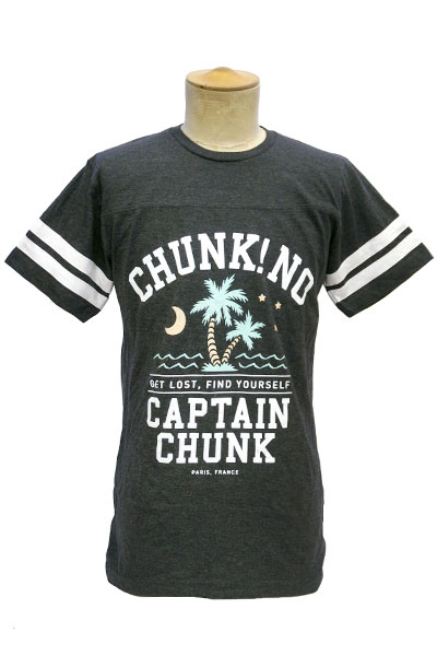 CHUNK!NO,CAPTAIN CHUNK! Palm Tree Vintage Smoke Vintage Football T-Shirt