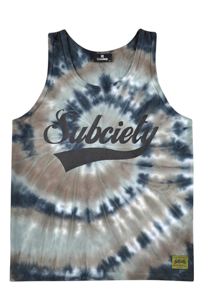 Subciety TIE DYE TANK TOP -GLORIOUS-GRAY