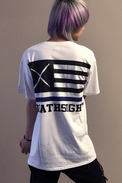 deathsight FLAGS TEES WHITE