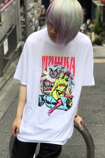 MISHKA SP181308 DEATH FROM ABOVE TEE WHITE