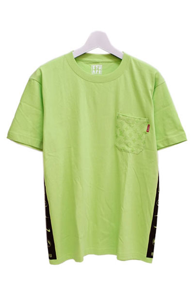 SQUARE LOGO POCKET T-Shirts LIME GREEN