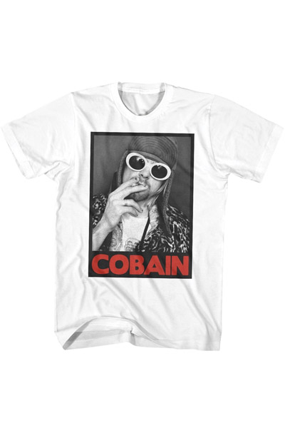 NIRVANA Kurt Cobain Smoking Box Photo T-Shirt