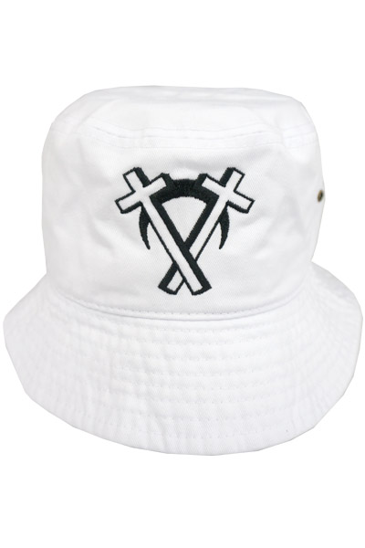 DEADHEARTZ "Intarsect" Backet Hat / WHITE