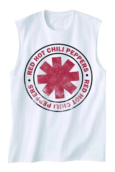 RED HOT CHILI PEPPERS Sports Seal-Men's White Muscle Tank Top