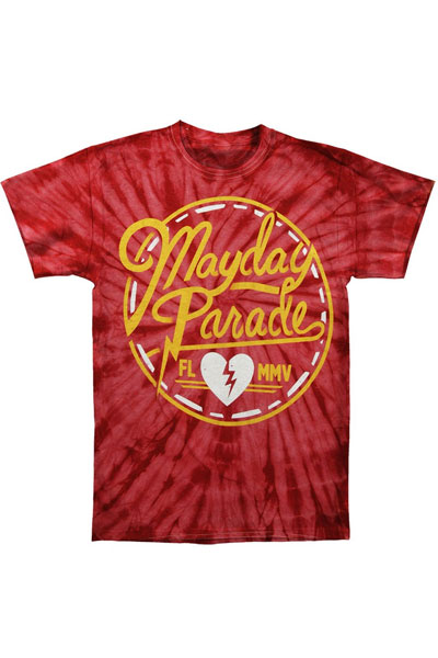 MAYDAY PARADE Label Crimson Tie Dye