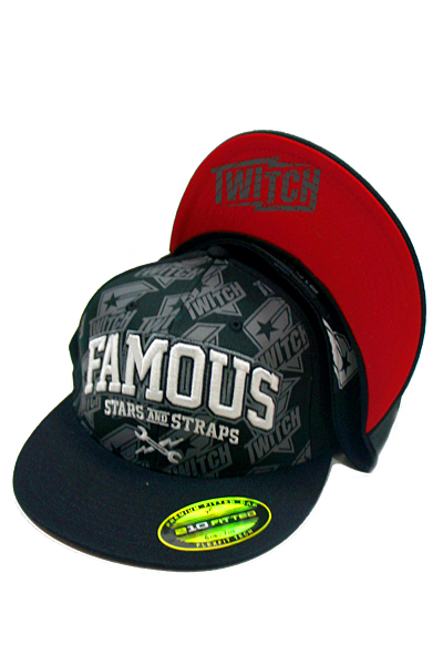 FAMOUS STARS AND STRAPS Twitch Bolt Proof Cap BLK