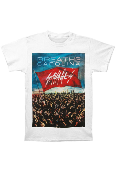 BREATHE CAROLINA Savages Album White T-Shirt