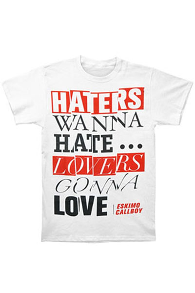 ESKIMO CALLBOY Haters & Lovers White - T-Shirt