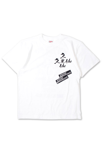 PUNK DRUNKERS PDSx久米仙 クロスTEE　WHITE
