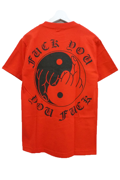 FAMOUS STARS AND STRAPS F YOU YOU F MENS TEE RED