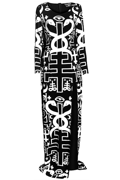 KILL STAR CLOTHING SPIRITUS L/S MAXI DRESS [B]
