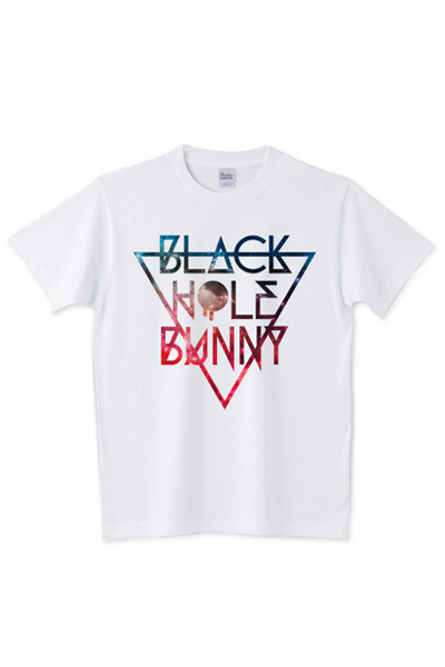 BLACK HOLE BUNNY Tシャツ ▽ WHITE