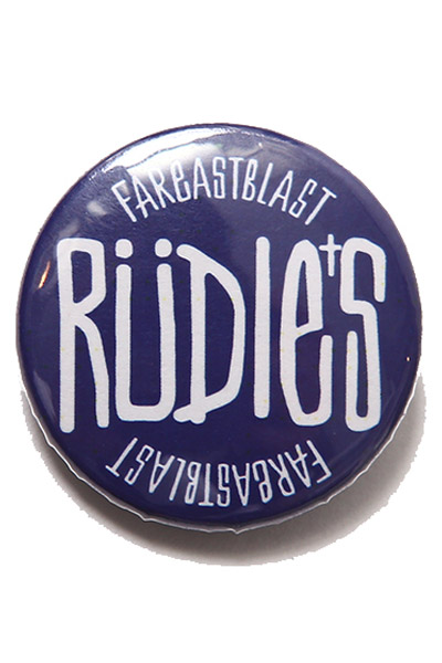 RUDIE'S (ルーディーズ) CAN BADGE DRAWING 	BLUE