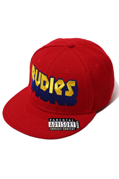 RUDIE'S DIG SNAPBACK CAP RED/RED/YELLOW