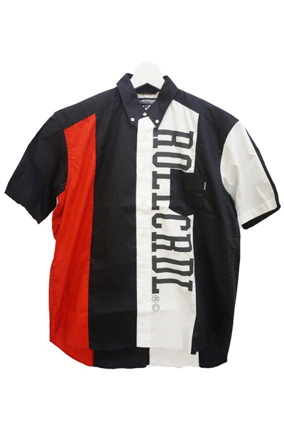 ROLLING CRADLE TWO COLOR BIG SHIRT / Red-Black