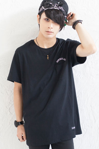 LILWHITE. (リルホワイト) -WTML- Pocket Tee BLK