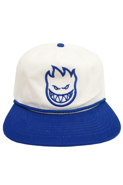 SPITFIRE Bighead Unstructured 6-Panel Snapback Hat - White/Royal