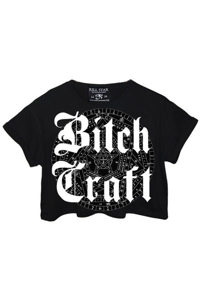 KILL STAR CLOTHING BITCH CRAFT CROP TOP [B]