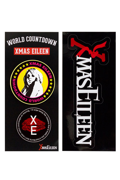 Xmas Eileen 『WORLD COUNTDOWN』缶バッジ&バンパーステッカーSET