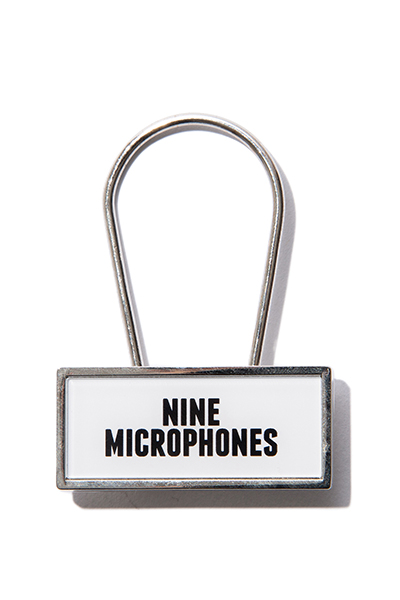NineMicrophones key holder WHITE/BLACK