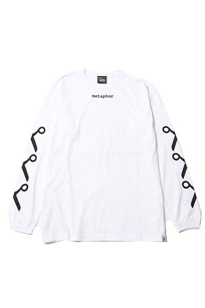 SILLENT FROM ME METAPHOR -Long Sleeve- White