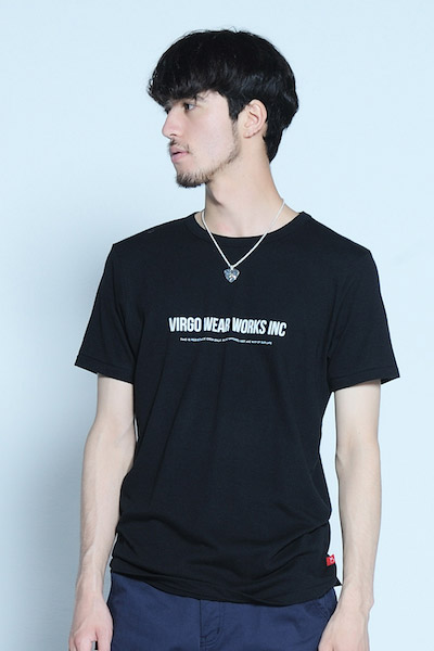 VIRGO Logo プリントTシャツ Black