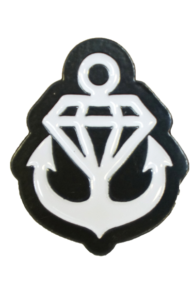 STAY SICK CLOTHING Anchor Logo 1" Enamel Pin