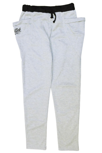 STAY SICK CLOTHING Stay Sick New Script Heather Grey Skinny Jogger Pants