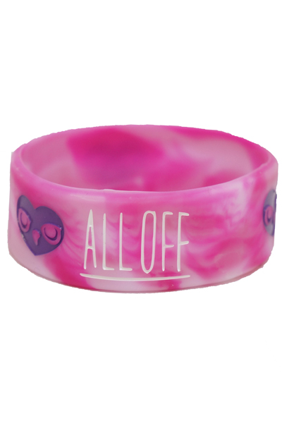 ALL OFF Marble Rubber Band Candy Pink
