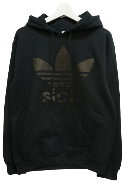 STAY SICK CLOTHING Sport Black on Black Pullover