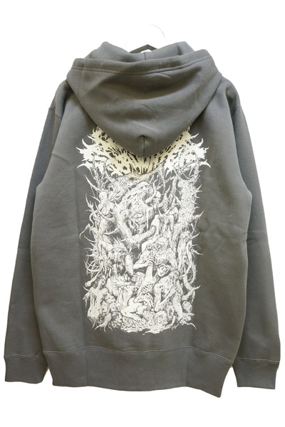 Gluttonous Slaughter (グラトナス・スローター) Gluttonous Creatures HOODIE GRAY
