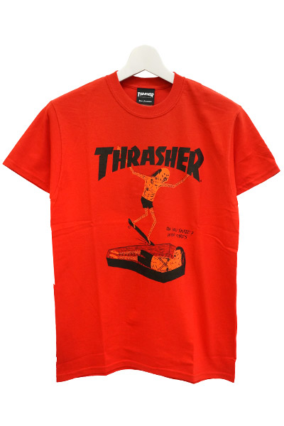 THRASHER TH9105 NECKFACE TEE RED