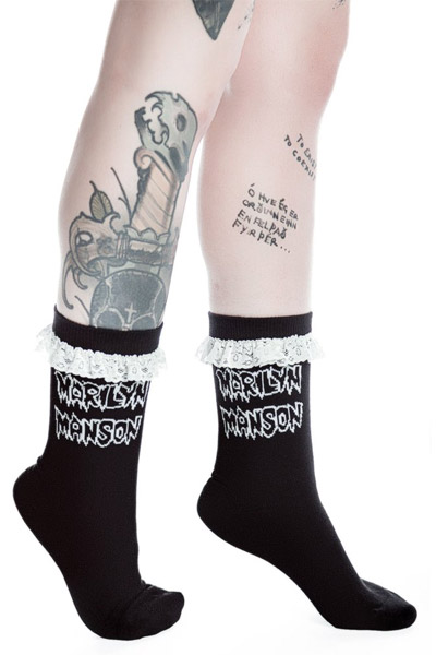MARILYN MANSON×KILL STAR CLOTHING Snake Eyes Ankle Socks