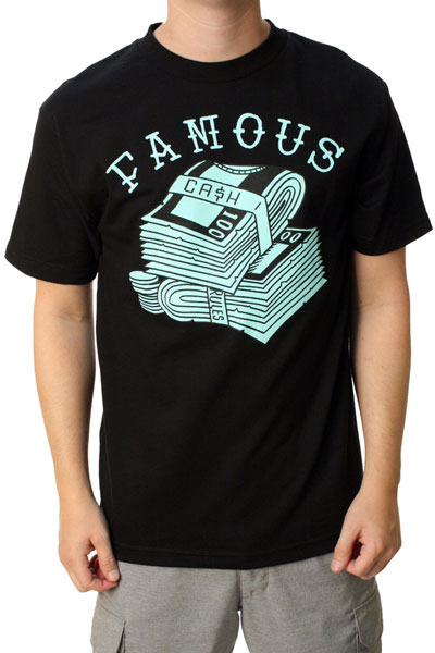 FAMOUS STARS AND STRAPS CASH RULES MENS TEE