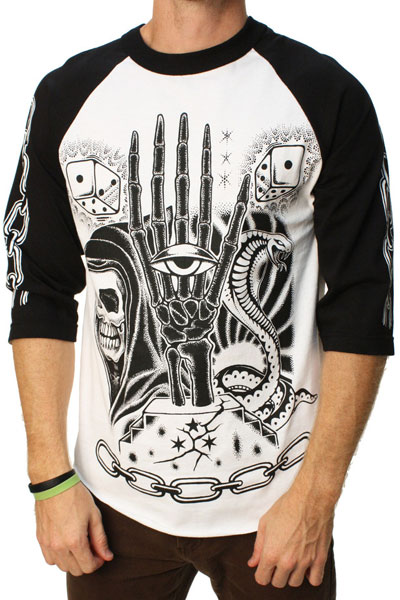 FAMOUS STARS AND STRAPS THE KEEPERS RAGLAN