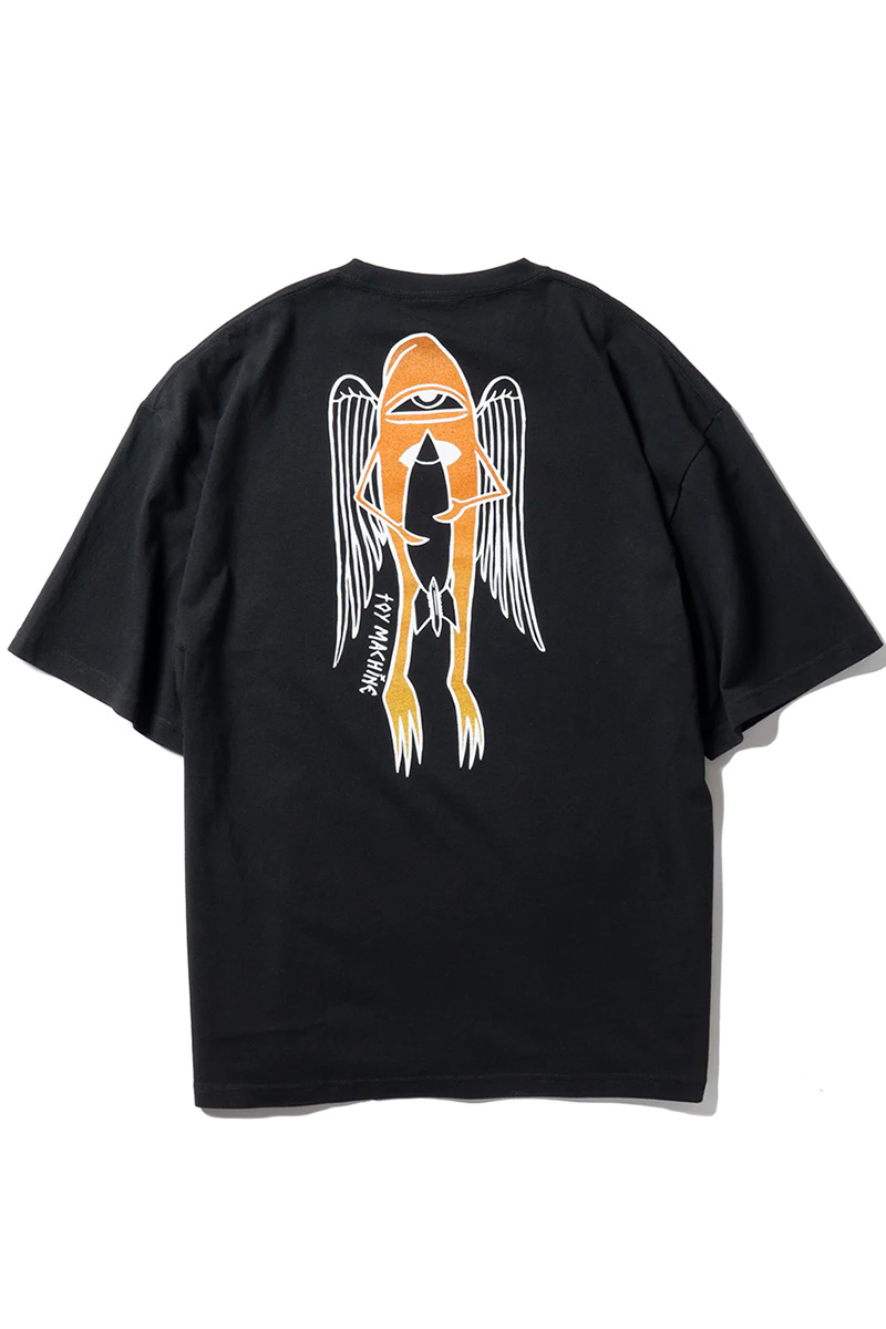 TOY MACHINE (トイマシーン) (BIG SIZE) WINGED SECT ROCKET EMBROIDERY SS TEE BLACK