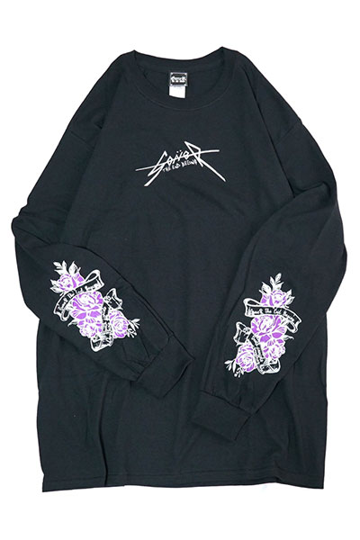GoneR GR22LS002 Rose Sleeve L/S T-Shirts Black/Purple