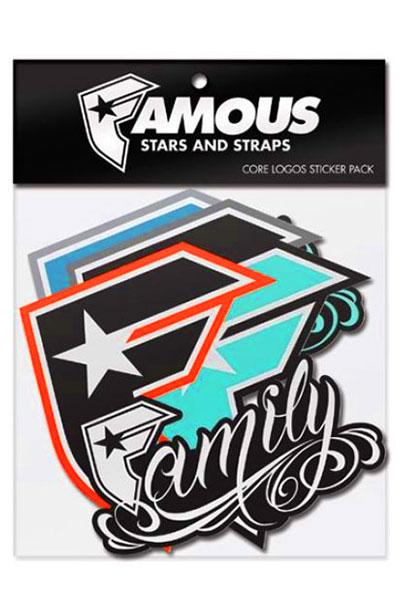 FAMOUS STARS AND STRAPS PACK-ONE Stickerx12