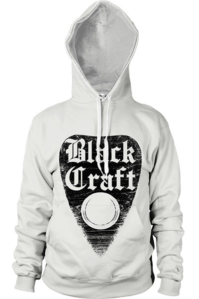 BLACK CRAFT Planchette - White Hooded Pullover