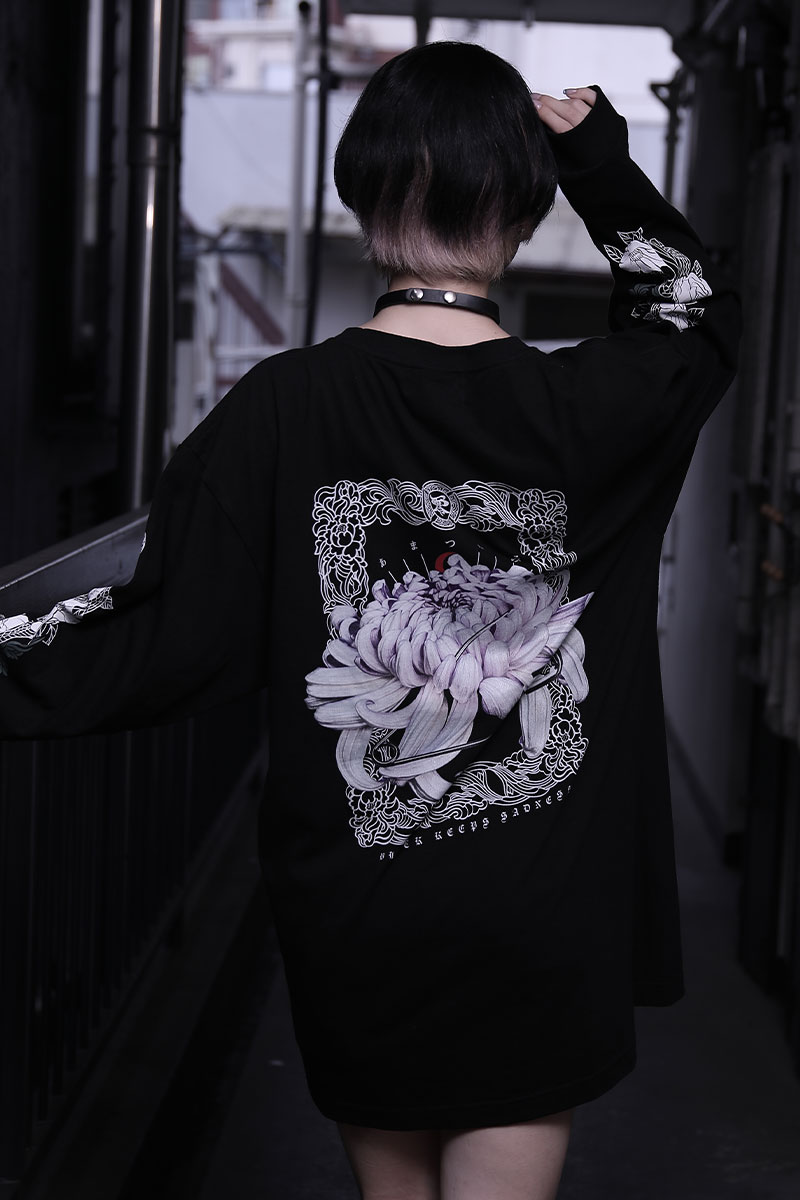 アマツカミ×東京13零式 不朽 L/S T-shirt BLACK