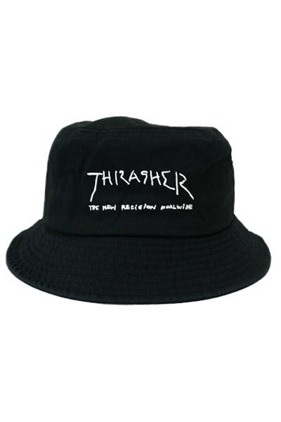 THRASHER BUCKET HAT 15TH-H50 BLACK
