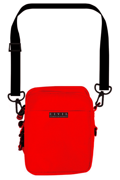 Civil Regime Cross Body Bag In Red