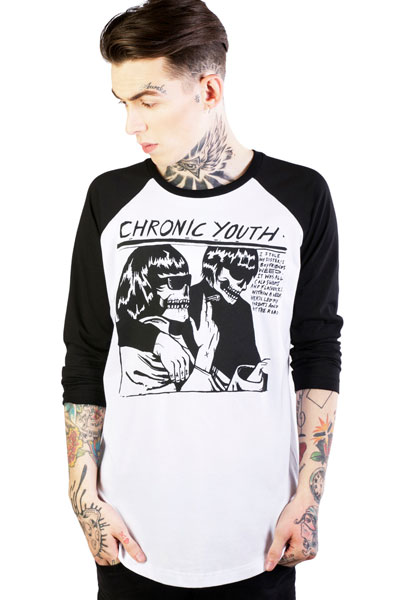 DISTURBIA CLOTHING Chronic Youth Raglan T-Shirt