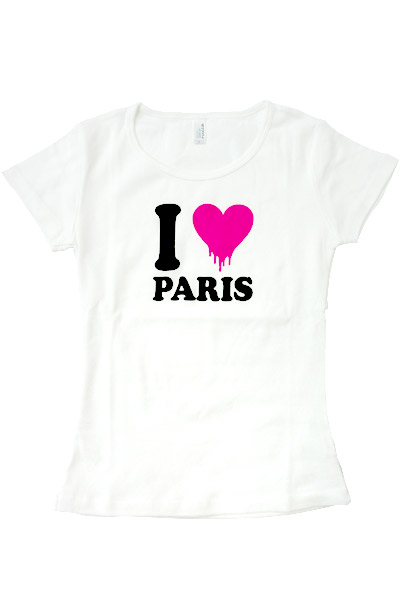 アーバンギャルド YOKOTAN I LOVE PARIS Tシャツ ホワイト
