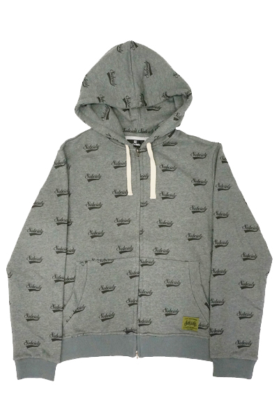 Subciety PATTERNED ZIP PARKA-GLORIOUS- GREY