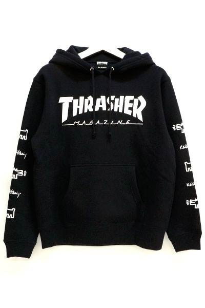 THRASHER THKH-HD15 HOODIE BLACK